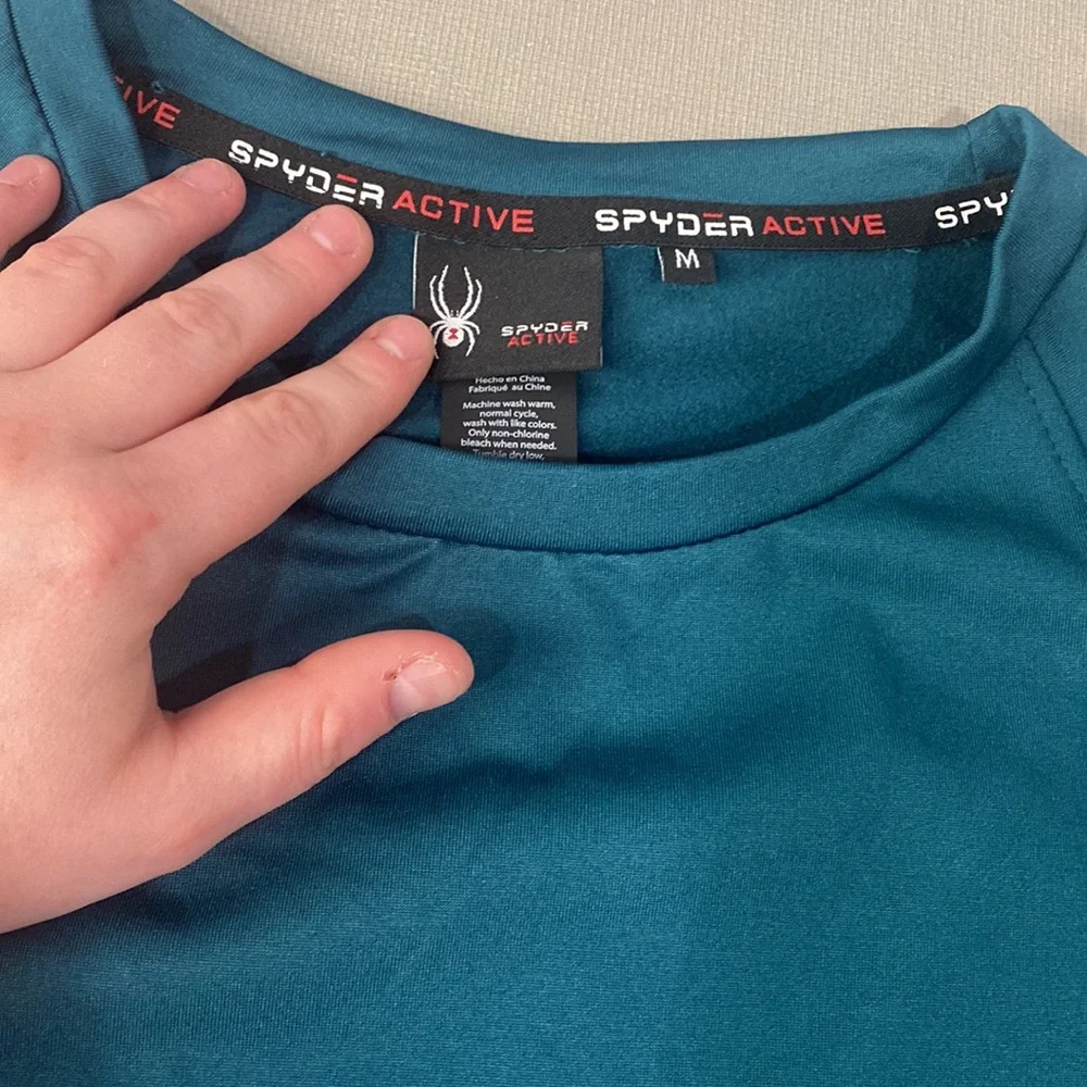 Spyder Women's Teal Long Sleeve Top - Picture 4 of 5